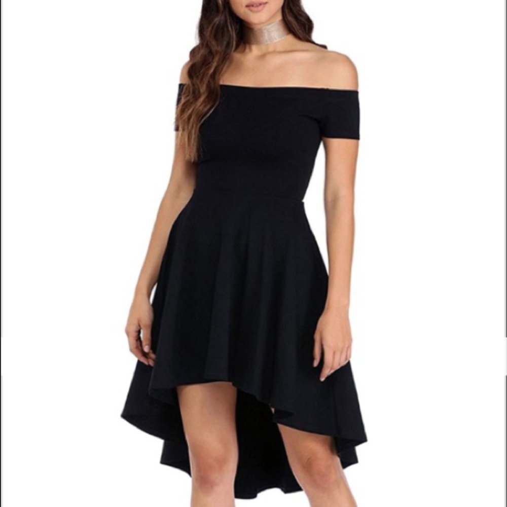 Sarin Mathews | Off Shoulder Cocktail Dress